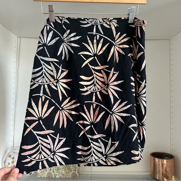 Tropical Earth Tones Island Wear Beachy Sarong Wrap Short Skirt Beach Coverup OS - Picture 6 of 6